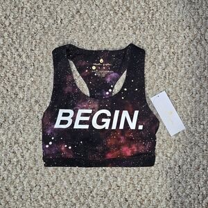 NWT Spiritual Gangster Begin Reana Sports Bra Multicolor Women's Size XS